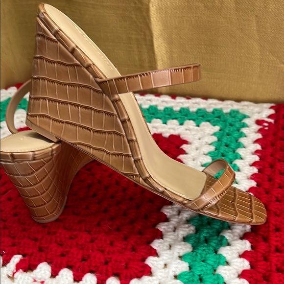 Brown Wedge Sandals. NWOT, But with original box. - Picture 7 of 9